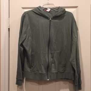 Libian 100% cotton zippered hoodie